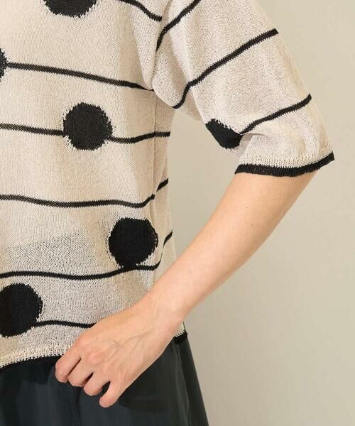 GEORGES RECH / ジョルジュ・レッシュ ニット・セーター | ペーパーヤーンドット5分袖ニット | 詳細8