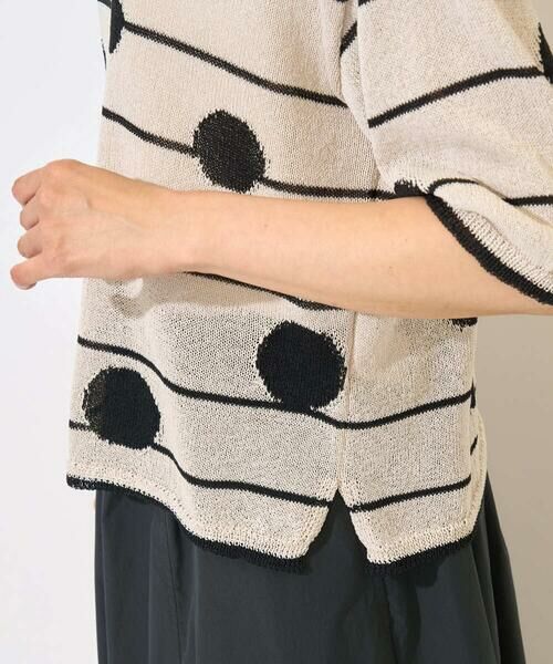 GEORGES RECH / ジョルジュ・レッシュ ニット・セーター | ペーパーヤーンドット5分袖ニット | 詳細9
