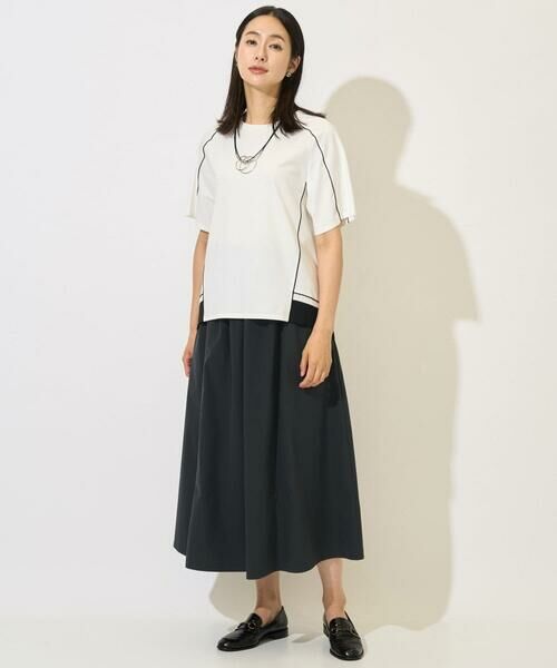 GEORGES RECH / ジョルジュ・レッシュ ロング・マキシ丈スカート | [撥水加工]タフタイージーギャザースカート | 詳細14