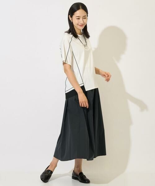GEORGES RECH / ジョルジュ・レッシュ ロング・マキシ丈スカート | [撥水加工]タフタイージーギャザースカート | 詳細15