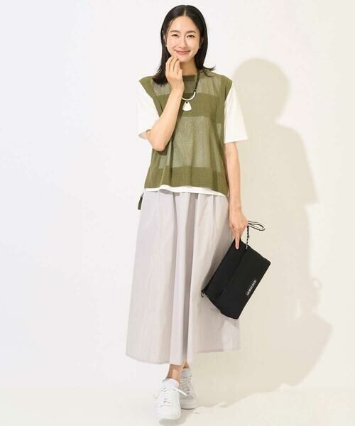 GEORGES RECH / ジョルジュ・レッシュ ロング・マキシ丈スカート | [撥水加工]タフタイージーギャザースカート | 詳細16