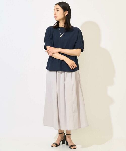 GEORGES RECH / ジョルジュ・レッシュ ロング・マキシ丈スカート | [撥水加工]タフタイージーギャザースカート | 詳細20