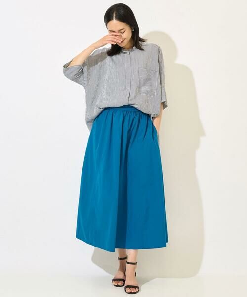 GEORGES RECH / ジョルジュ・レッシュ ロング・マキシ丈スカート | [撥水加工]タフタイージーギャザースカート | 詳細26