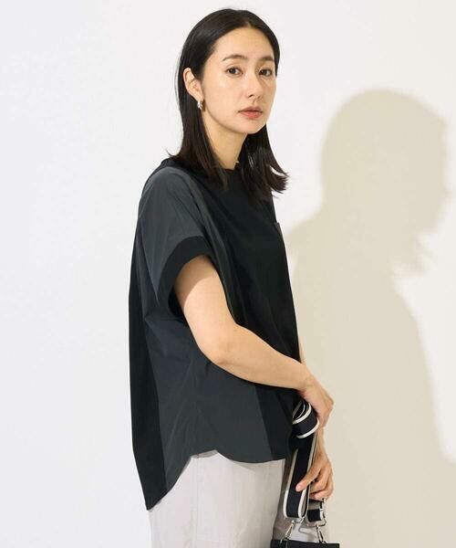 GEORGES RECH / ジョルジュ・レッシュ カットソー | [撥水加工]ドルマンスリーブジャージーコンビカットソー | 詳細1