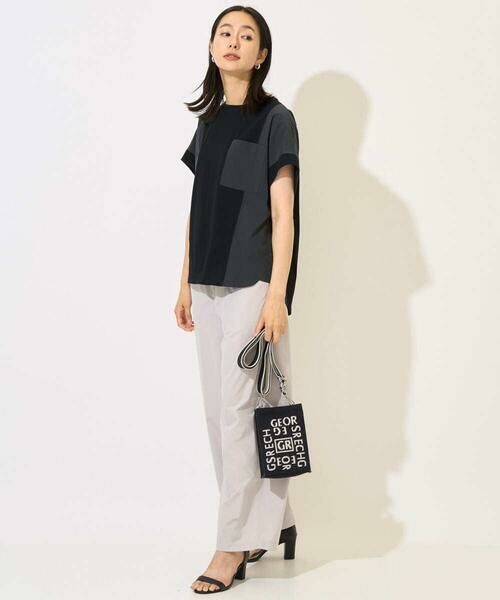 GEORGES RECH / ジョルジュ・レッシュ カットソー | [撥水加工]ドルマンスリーブジャージーコンビカットソー | 詳細14