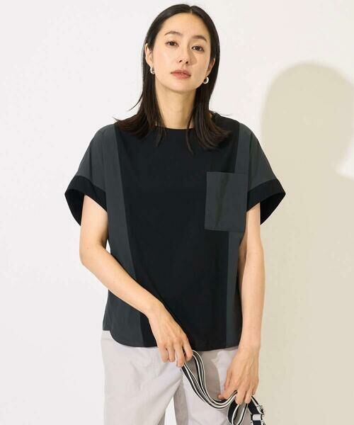 GEORGES RECH / ジョルジュ・レッシュ カットソー | [撥水加工]ドルマンスリーブジャージーコンビカットソー | 詳細2