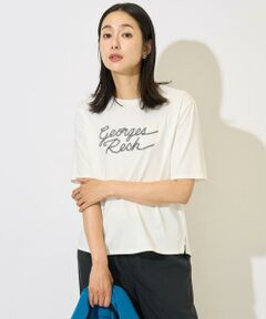 GEORGES RECH / ジョルジュ・レッシュ カットソー | [接触冷感/紫外線カット/遮熱]テーププリントロゴカットソー