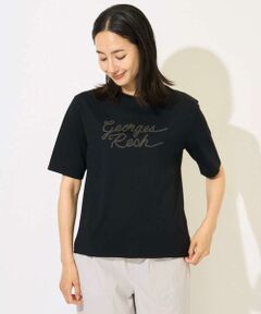 GEORGES RECH / ジョルジュ・レッシュ カットソー | [接触冷感/紫外線カット/遮熱]テーププリントロゴカットソー