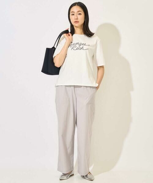 GEORGES RECH / ジョルジュ・レッシュ カットソー | [接触冷感/紫外線カット/遮熱]テーププリントロゴカットソー | 詳細15