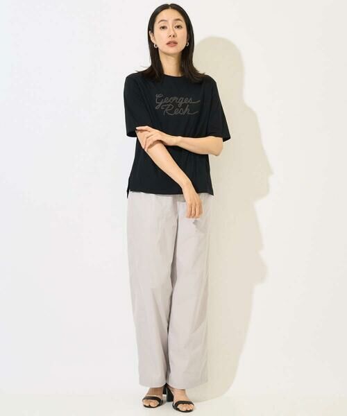 GEORGES RECH / ジョルジュ・レッシュ カットソー | [接触冷感/紫外線カット/遮熱]テーププリントロゴカットソー | 詳細20