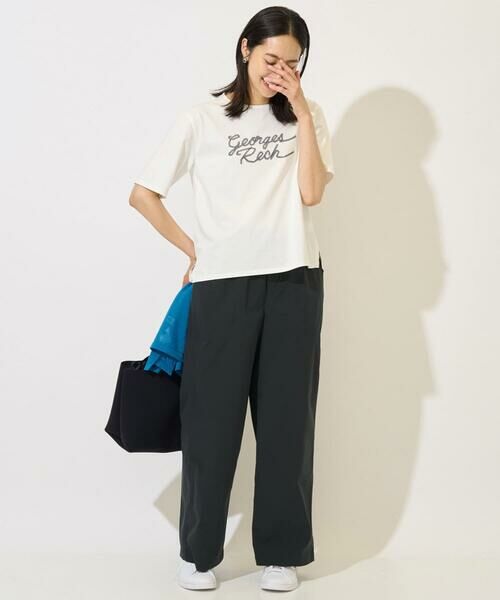 GEORGES RECH / ジョルジュ・レッシュ カットソー | [接触冷感/紫外線カット/遮熱]テーププリントロゴカットソー | 詳細23