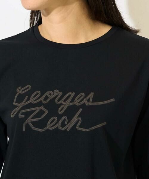 GEORGES RECH / ジョルジュ・レッシュ カットソー | [接触冷感/紫外線カット/遮熱]テーププリントロゴカットソー | 詳細8