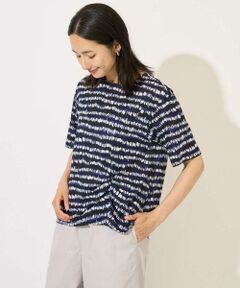 GEORGES RECH / ジョルジュ・レッシュ カットソー | [日本製]ランダムボーダータックジャージーカットソー