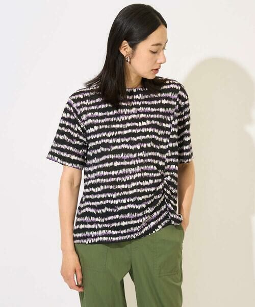 GEORGES RECH / ジョルジュ・レッシュ カットソー | [日本製]ランダムボーダータックジャージーカットソー | 詳細1