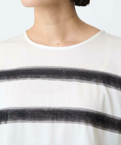 GEORGES RECH / ジョルジュ・レッシュ カットソー | [接触冷感]スーパークールチュールボーダーカットソー | 詳細11