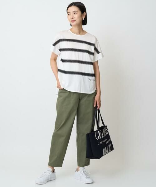 GEORGES RECH / ジョルジュ・レッシュ カットソー | [接触冷感]スーパークールチュールボーダーカットソー | 詳細17