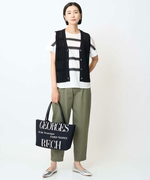 GEORGES RECH / ジョルジュ・レッシュ カットソー | [接触冷感]スーパークールチュールボーダーカットソー | 詳細18