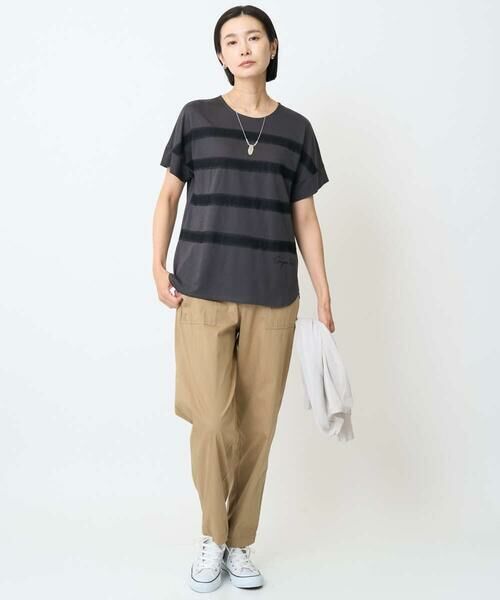 GEORGES RECH / ジョルジュ・レッシュ カットソー | [接触冷感]スーパークールチュールボーダーカットソー | 詳細23