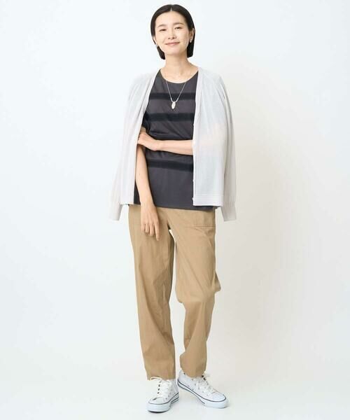 GEORGES RECH / ジョルジュ・レッシュ カットソー | [接触冷感]スーパークールチュールボーダーカットソー | 詳細24