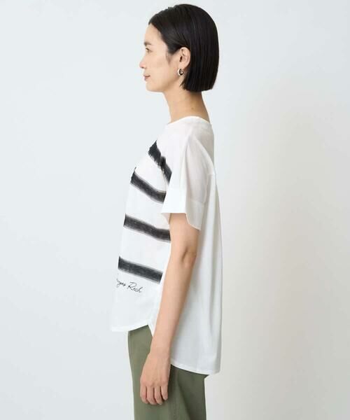 GEORGES RECH / ジョルジュ・レッシュ カットソー | [接触冷感]スーパークールチュールボーダーカットソー | 詳細9
