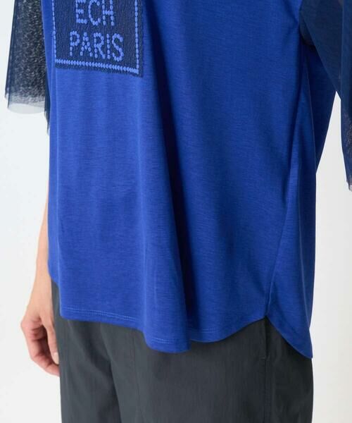 GEORGES RECH / ジョルジュ・レッシュ カットソー | フレアチュールスリーブロゴカットソー | 詳細12