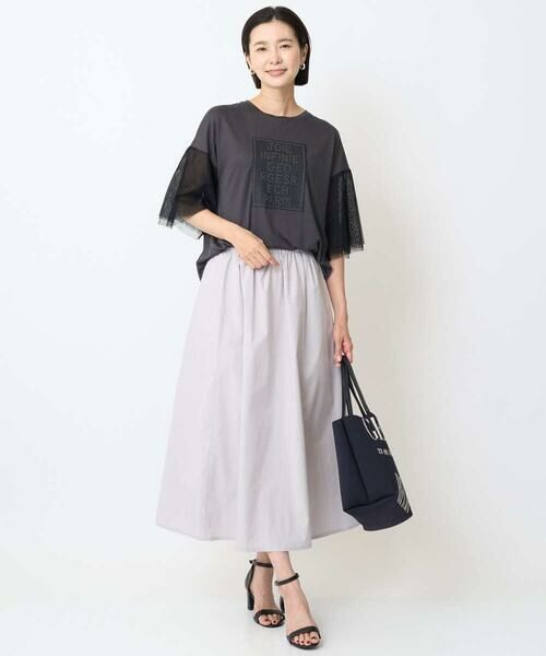 GEORGES RECH / ジョルジュ・レッシュ カットソー | フレアチュールスリーブロゴカットソー | 詳細18