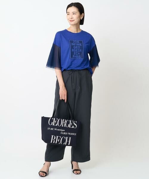 GEORGES RECH / ジョルジュ・レッシュ カットソー | フレアチュールスリーブロゴカットソー | 詳細21