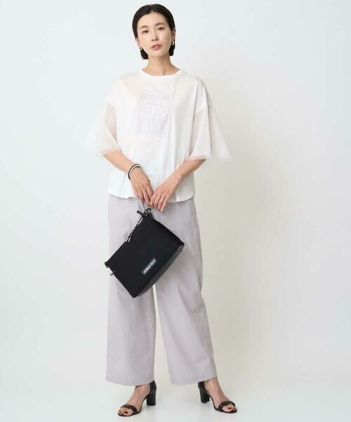 GEORGES RECH / ジョルジュ・レッシュ カットソー | フレアチュールスリーブロゴカットソー | 詳細24