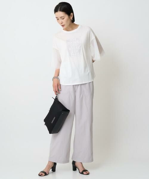 GEORGES RECH / ジョルジュ・レッシュ カットソー | フレアチュールスリーブロゴカットソー | 詳細25