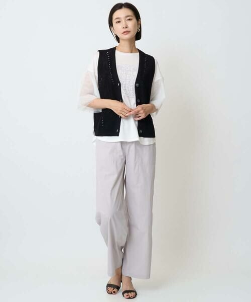 GEORGES RECH / ジョルジュ・レッシュ カットソー | フレアチュールスリーブロゴカットソー | 詳細27