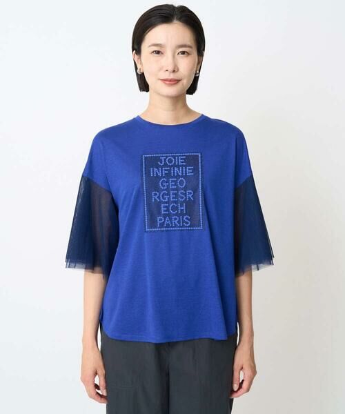 GEORGES RECH / ジョルジュ・レッシュ カットソー | フレアチュールスリーブロゴカットソー | 詳細7