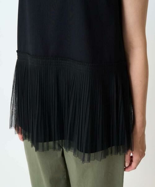 GEORGES RECH / ジョルジュ・レッシュ タンクトップ | [接触冷感/遮熱]チュールプリーツタンクトップ | 詳細11