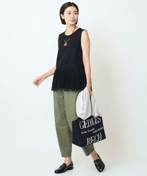 GEORGES RECH / ジョルジュ・レッシュ タンクトップ | [接触冷感/遮熱]チュールプリーツタンクトップ | 詳細15
