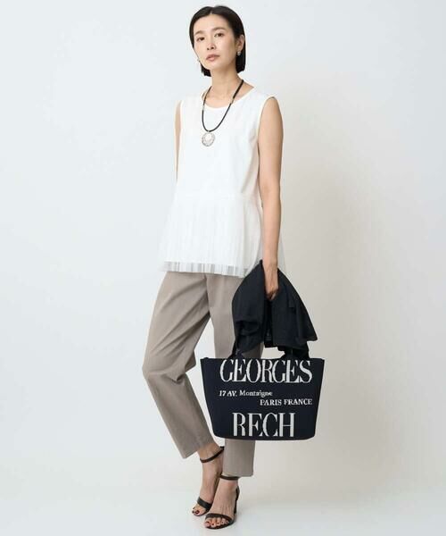 GEORGES RECH / ジョルジュ・レッシュ タンクトップ | [接触冷感/遮熱]チュールプリーツタンクトップ | 詳細17