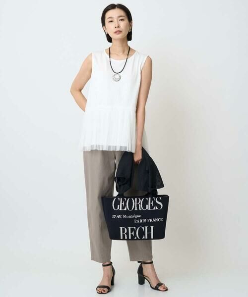 GEORGES RECH / ジョルジュ・レッシュ タンクトップ | [接触冷感/遮熱]チュールプリーツタンクトップ | 詳細18