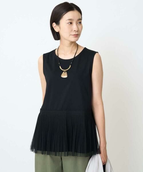 GEORGES RECH / ジョルジュ・レッシュ タンクトップ | [接触冷感/遮熱]チュールプリーツタンクトップ | 詳細5