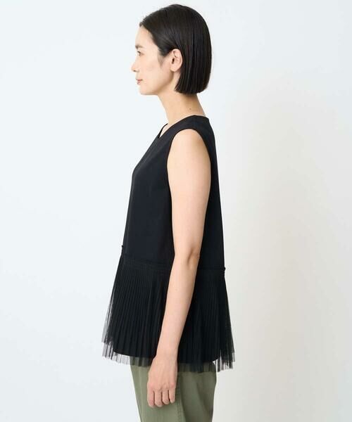 GEORGES RECH / ジョルジュ・レッシュ タンクトップ | [接触冷感/遮熱]チュールプリーツタンクトップ | 詳細8