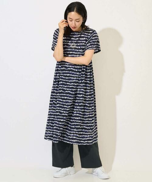 GEORGES RECH / ジョルジュ・レッシュ ロング・マキシ丈ワンピース | [日本製]ランダムボーダーAラインジャージーワンピース | 詳細12