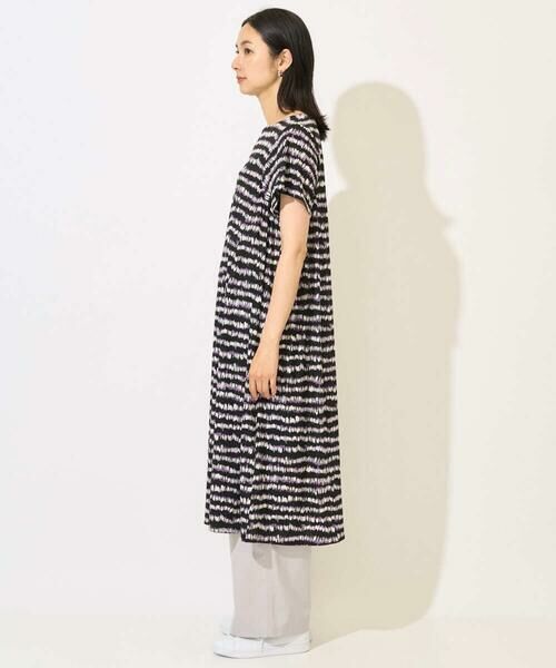 GEORGES RECH / ジョルジュ・レッシュ ロング・マキシ丈ワンピース | [日本製]ランダムボーダーAラインジャージーワンピース | 詳細2
