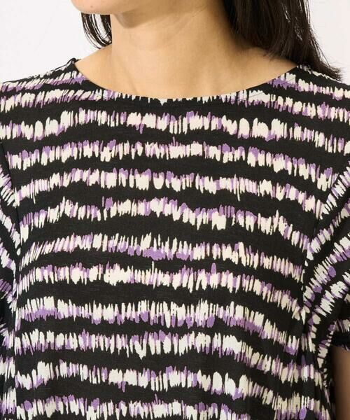 GEORGES RECH / ジョルジュ・レッシュ ロング・マキシ丈ワンピース | [日本製]ランダムボーダーAラインジャージーワンピース | 詳細4