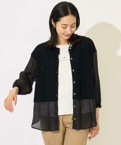 GEORGES RECH / ジョルジュ・レッシュ カーディガン・ボレロ | リネンライクコットンシアーカーディガン