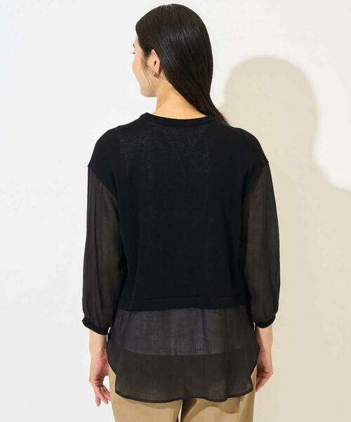 GEORGES RECH / ジョルジュ・レッシュ カーディガン・ボレロ | リネンライクコットンシアーカーディガン | 詳細6