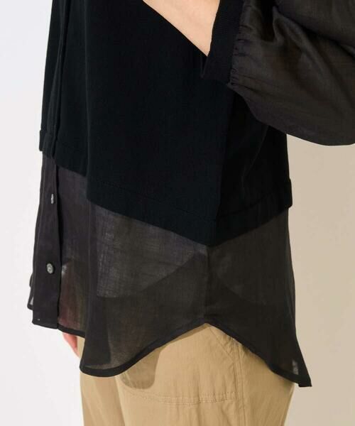 GEORGES RECH / ジョルジュ・レッシュ カーディガン・ボレロ | リネンライクコットンシアーカーディガン | 詳細9