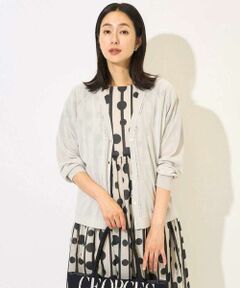 GEORGES RECH / ジョルジュ・レッシュ カーディガン・ボレロ | アイレット8分袖カーディガン