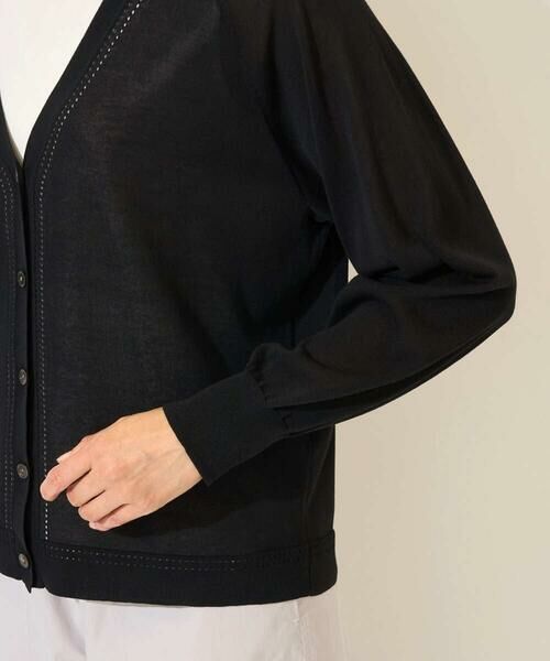 GEORGES RECH / ジョルジュ・レッシュ カーディガン・ボレロ | アイレット8分袖カーディガン | 詳細10