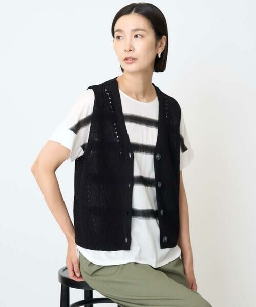 GEORGES RECH / ジョルジュ・レッシュ ベスト | リネンライクニットベスト | 詳細1