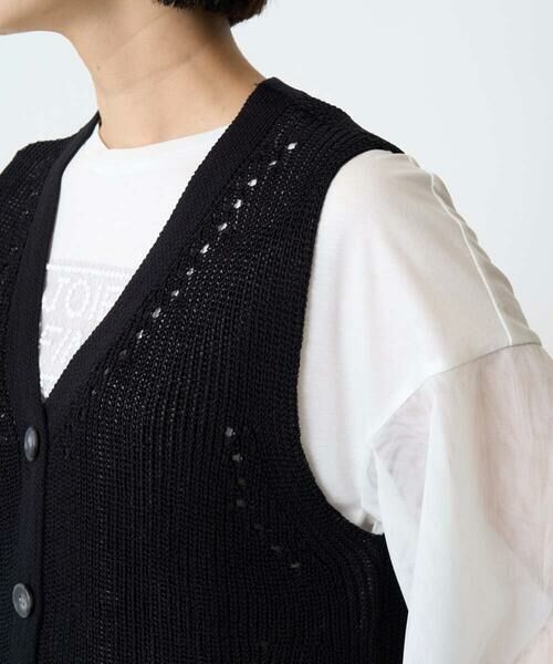 GEORGES RECH / ジョルジュ・レッシュ ベスト | リネンライクニットベスト | 詳細12