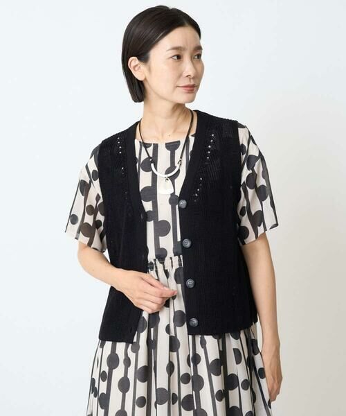 GEORGES RECH / ジョルジュ・レッシュ ベスト | リネンライクニットベスト | 詳細6