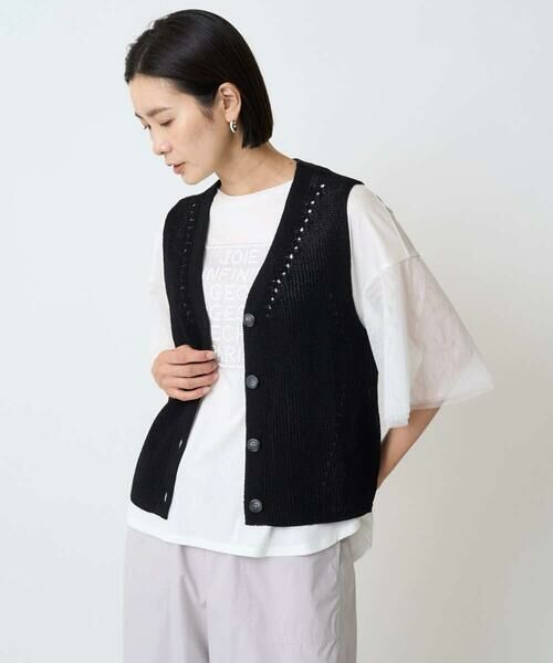 GEORGES RECH / ジョルジュ・レッシュ ベスト | リネンライクニットベスト | 詳細7
