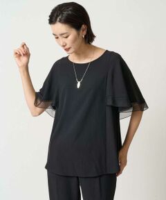 GEORGES RECH / ジョルジュ・レッシュ シャツ・ブラウス | [接触冷感/吸水速乾]シアーレースケープブラウス